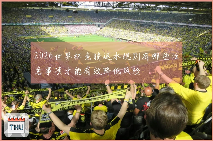 2026世界杯竞猜返水规则有哪些注意事项才能有效降低风险